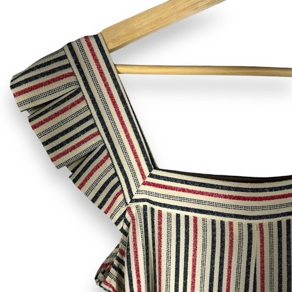 4 for $20 SALE!Monteau Cropped Ruffle Strap Square Neck Jumpsuit, Multi, Size XS - Picture 8 of 11